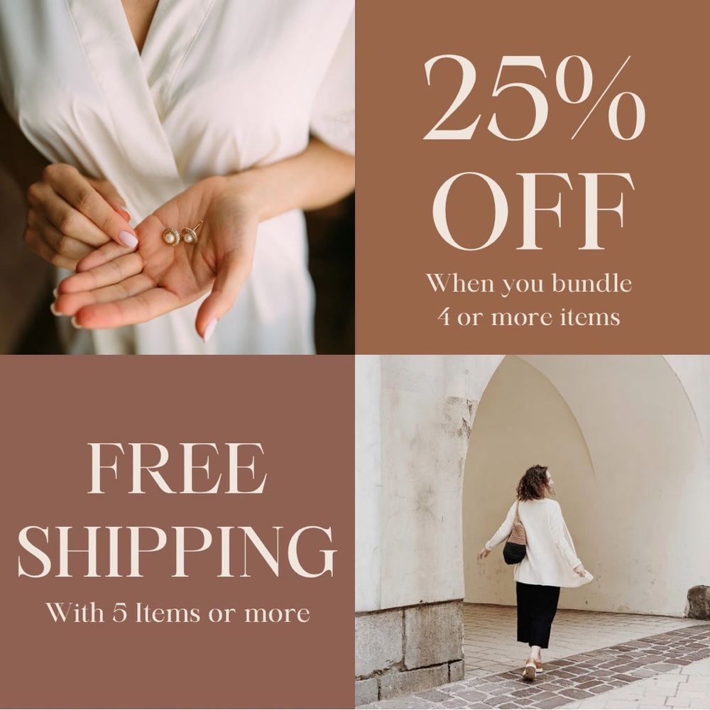 🚨SALE! 🚨 FREE SHIPPING WITH 5 ITEMS OR MORE, PLUS 25% OFF 4 OR MORE ITEMS!